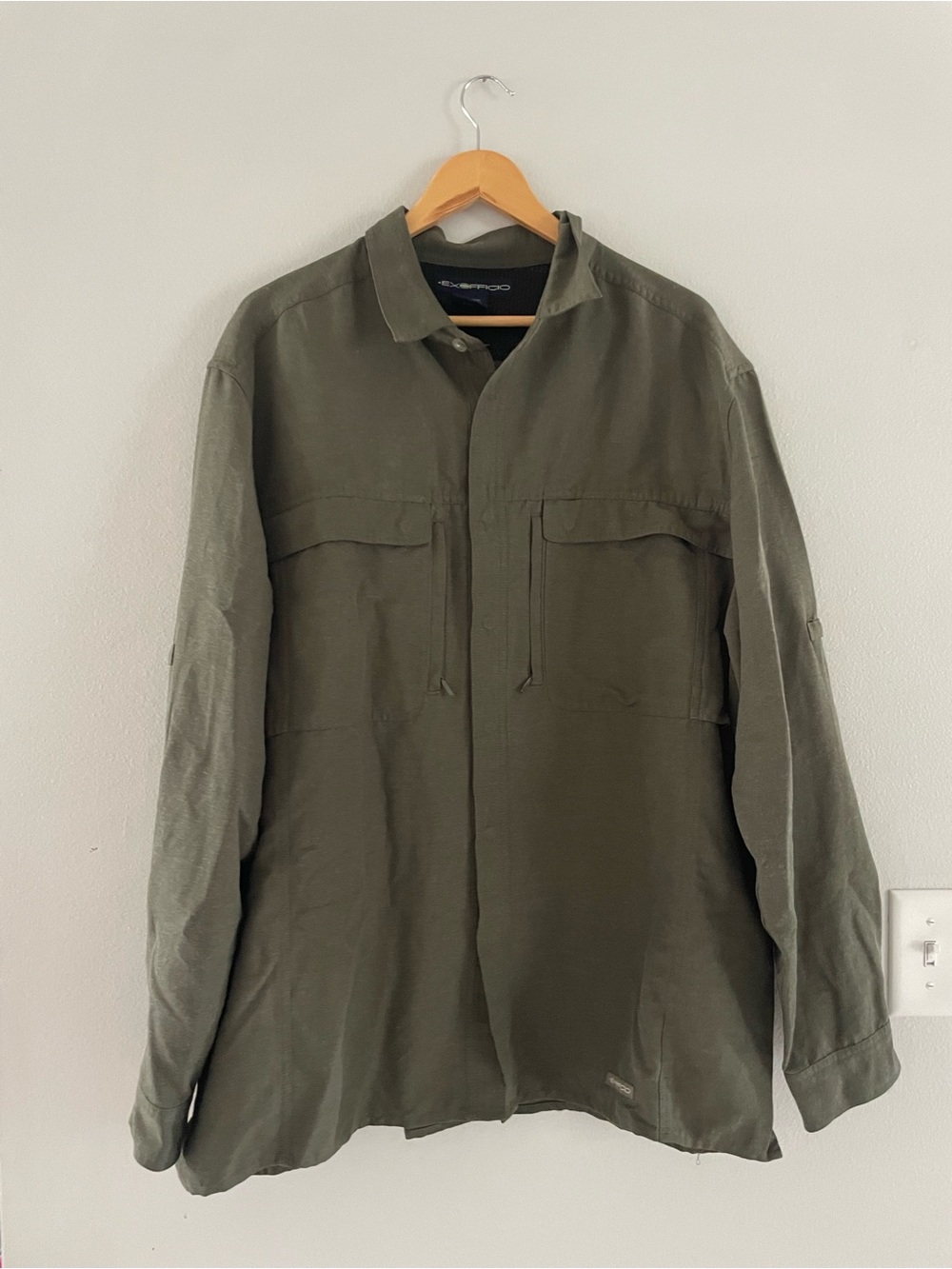 Mens Exofficio Olive Green Shirt Jacket